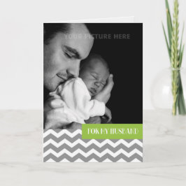 Para marido no Cartão com fotos personalizado do D