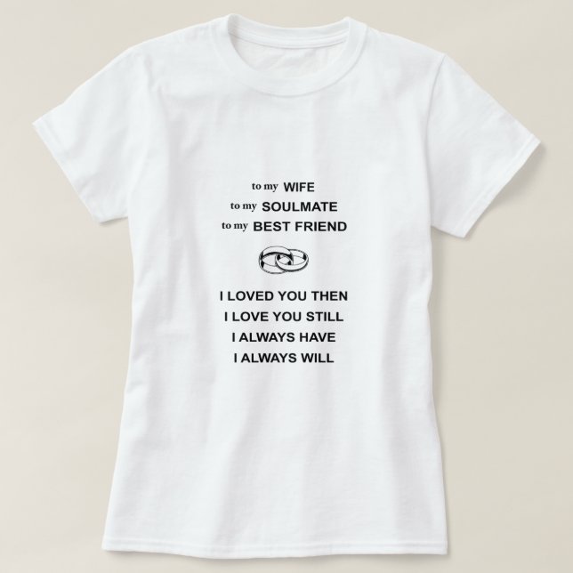Para minha alma gêmea para minha melhor camisa de  (Frente do Design)