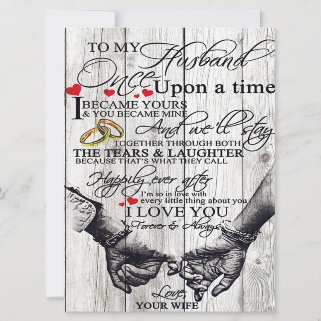 Para Minha Letra Marido, Apaixonar Aspas Presente (Frente)