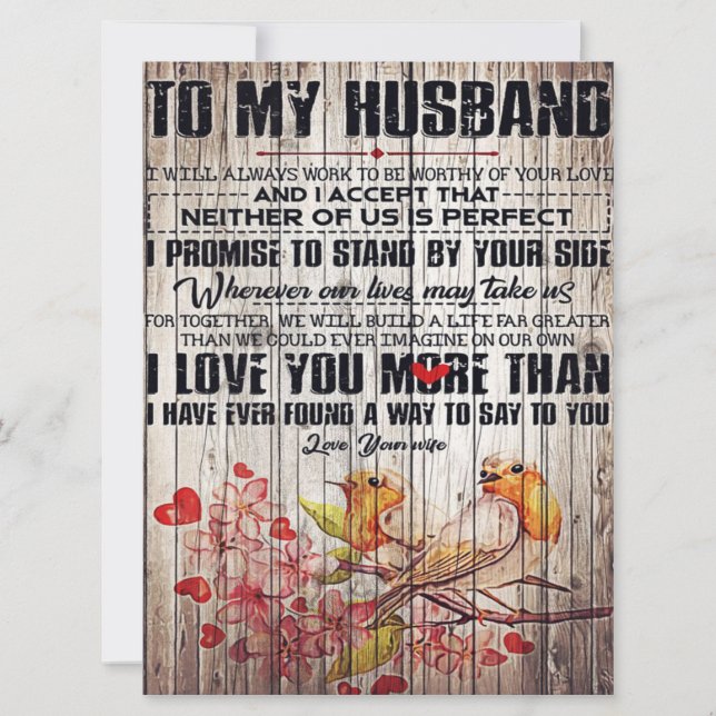 Para Minha Letra Marido, Linda Letra Marido (Frente)
