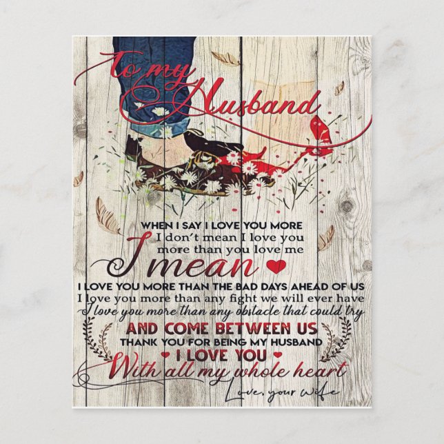 Para Minha Letra Marido, Para Meu Marido Presente (Frente)