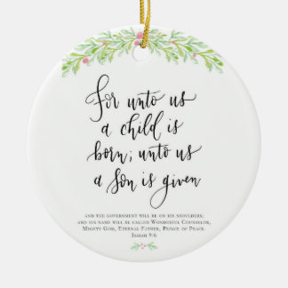 Para nós, uma criança é Enfeites de natal Nascer