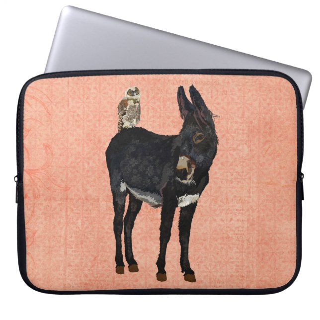 Para Notebook ASNO do ÍNDIGO & Capa do computador da CORUJA do (Frente)