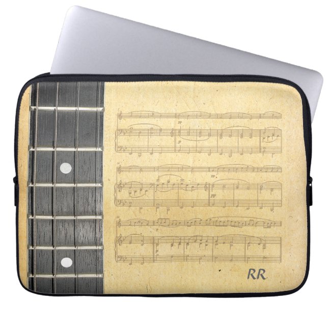 Para Notebook Capa 14" do neopreno da partitura de Fretboard do (Frente)