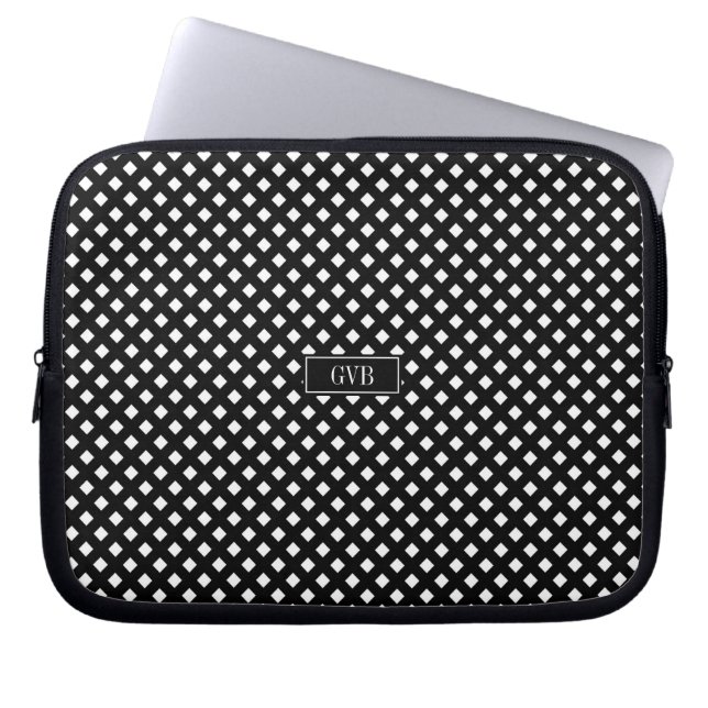Para Notebook Capa branca preta da caixa do laptop do guingão (Frente)