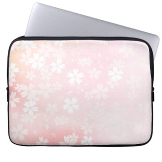 Para Notebook Capa cor-de-rosa/branca desvanecida do computador