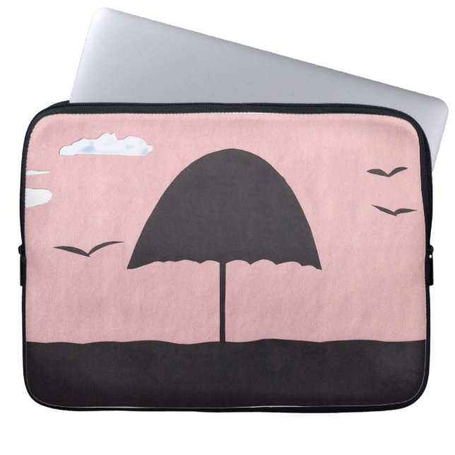 Para Notebook Capa de computador com cena de praia (Frente)