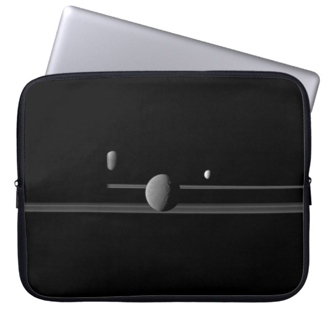 Para Notebook Capa de computador das luas de Saturno (Frente)