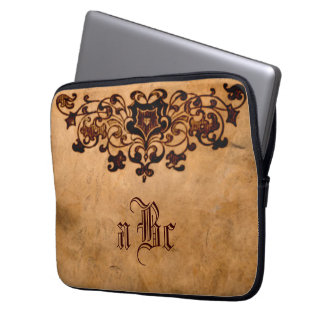 Para Notebook ・ Capa de Eletrônicos monogramas elegantes
