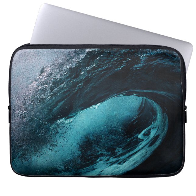 Para Notebook Capa de Ipad com design de ondas do oceano (Frente)
