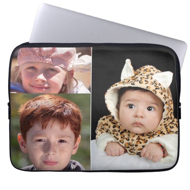 PARA NOTEBOOK CAPA DE LAPTOP COM COLAGEM DE FOTO PERSONALIZADA (Frente)