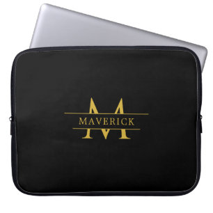 Para Notebook Capa de Laptop com Nome Único com Monograma Modern