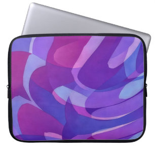 Para Notebook Capa de Laptop em Arte Abstrata Roxa em Estilo Aqu