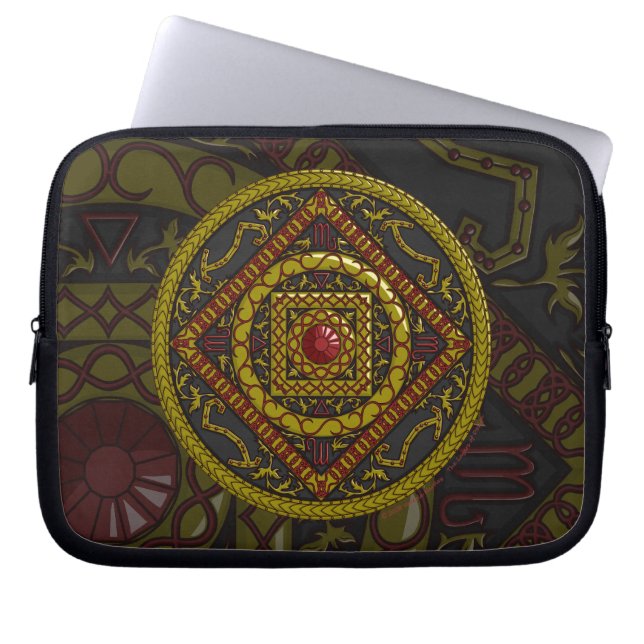 Para Notebook Capa de Laptop Mandala de Escorpião (Frente)