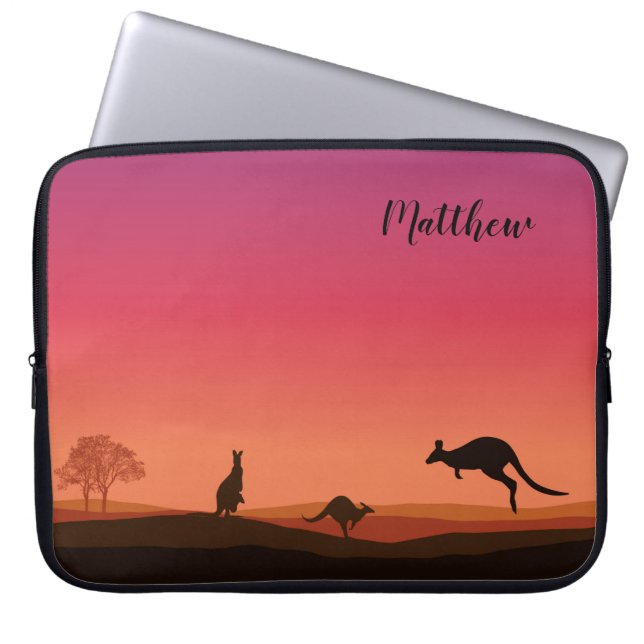Para Notebook Capa de Laptop Personalizada com Tema de Canguru (Frente)