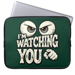 Para Notebook Capa de Laptop Retro "ESTOU VENDO VOCÊ" Olhos Quir