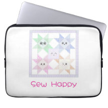 Capa de laptop Sew Happy