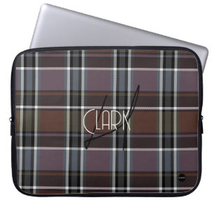Para Notebook Capa de laptop xadrez com HAMbyWG marrom