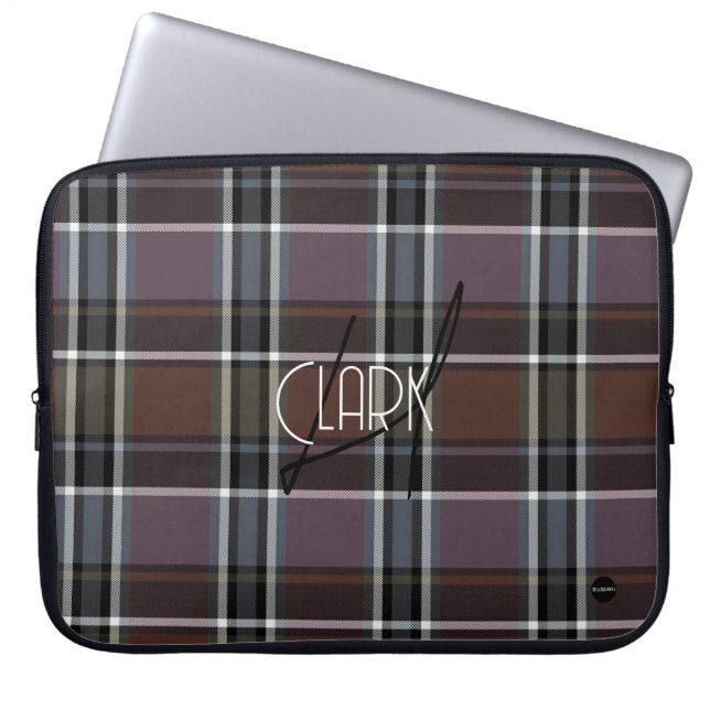 Para Notebook Capa de laptop xadrez com HAMbyWG marrom (Frente)
