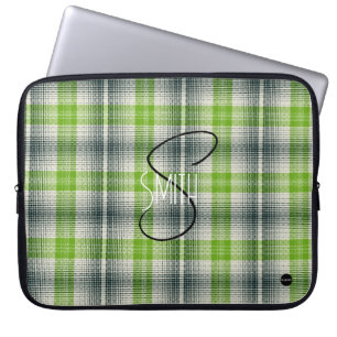 Para Notebook Capa de laptop xadrez com HAMbyWG verde e preto