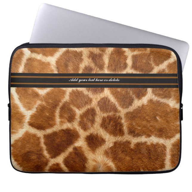Para Notebook Capa De Peles Girafa - Personalizar (Frente)