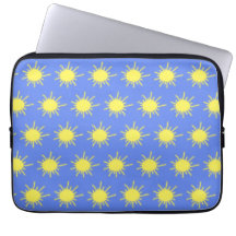 Capa de Tablet Meu Sol (Azul Céu e Amarelo)