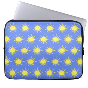 Para Notebook Capa de Tablet Meu Sol (Azul Céu e Amarelo)