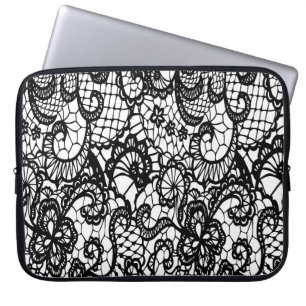 Para Notebook Capa de telefone preta e branca