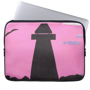 Para Notebook Capa do computador com uma cena de farol
