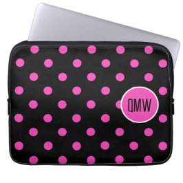 Para Notebook Capa do Tablet Monograma Personalizado, Rosa Quent