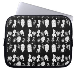 Para Notebook Capa MULHERES E FLORES (B&W)