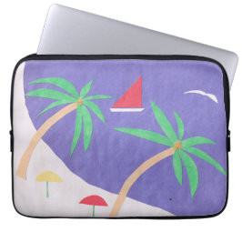 Para Notebook Capa por computador com cena da ilha