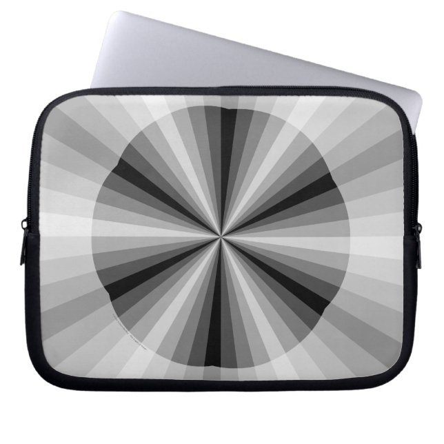 Para Notebook Capa Preta de Laptop Ilusão Óptica (Frente)