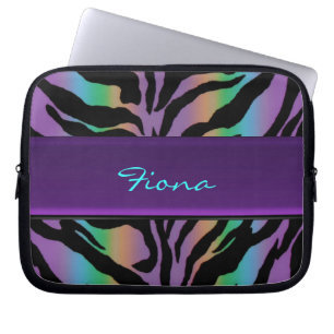Para Notebook Capa psicadélico personalizada da pele da zebra d