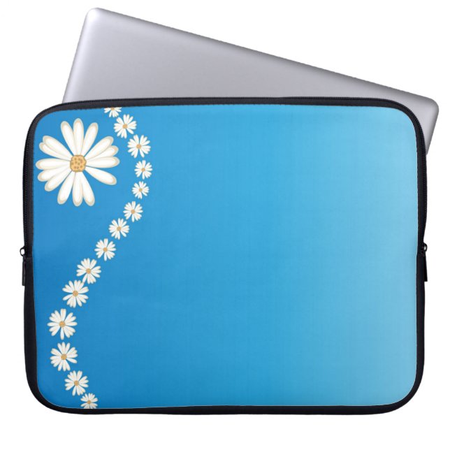 Para Notebook Daisies na Capa do computador Laptop azul (Frente)