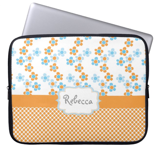 Para Notebook Flores de verão ensolarado capa de laptop amarela (Frente)