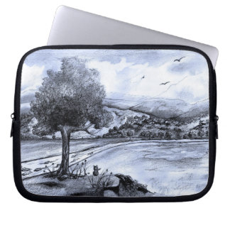 Para Notebook Gato na Capa da paisagem