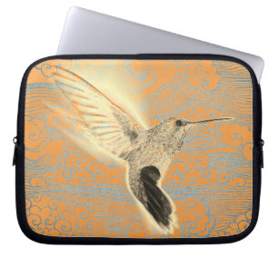 PARA NOTEBOOK HUMMINGBIRD E JAPONESAS NUVENS NEOPRENE CAPA