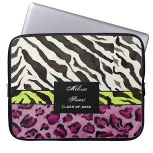 Para Notebook Impressão Zebra Leopard, Capa Personalizada de Co