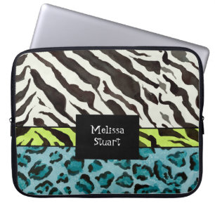 Para Notebook Impressão Zebra Leopard, Capa Personalizada de Co