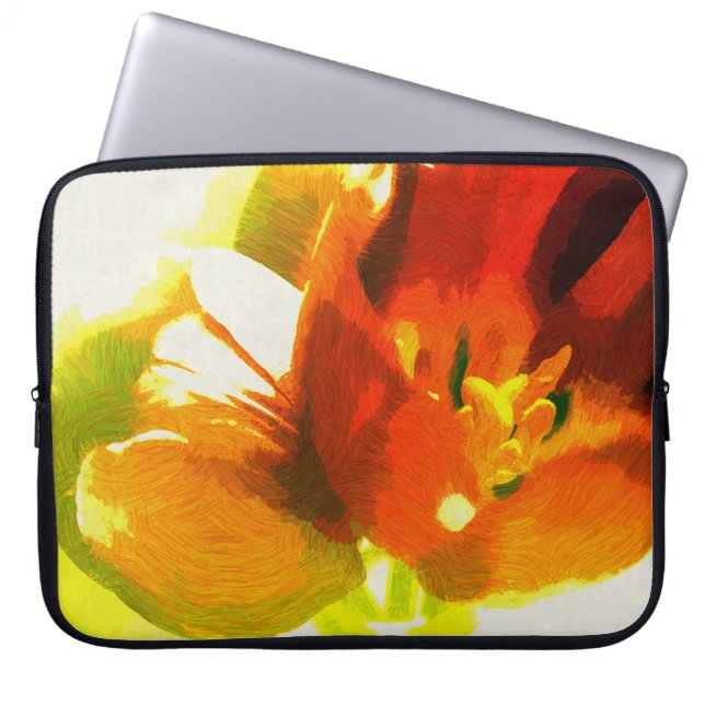 Para Notebook Impressionista Tulip Laptop Capa do computador (Frente)