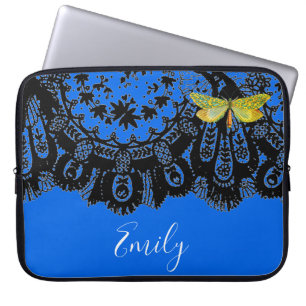 PARA NOTEBOOK LADO NEGRO ANTICO NA CAPA AZUL DE NEOPRENO