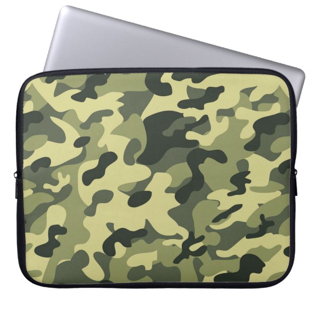 Para Notebook Laptop do Exército Verde de Camouflagem Capa (Frente)