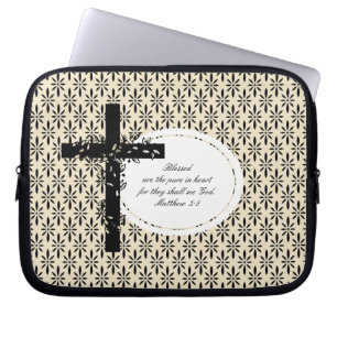 Para Notebook Laptop Matthew 5:8 ou Capa da portadora do netbook