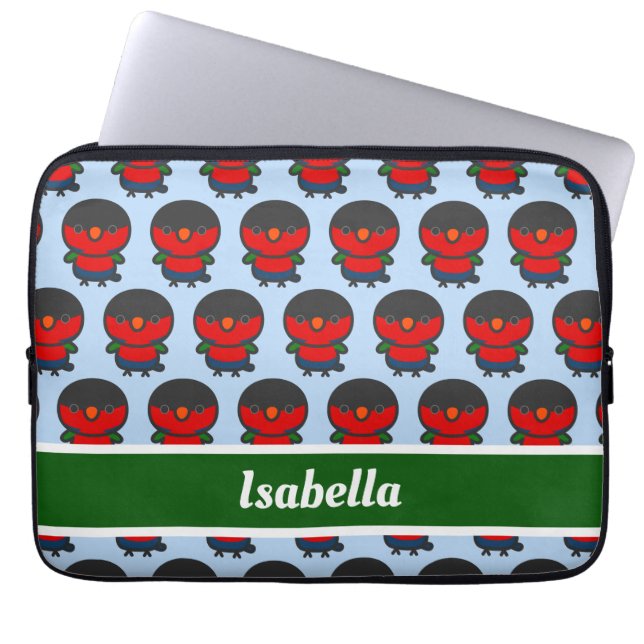 Para Notebook Lória de capa preta (Frente)