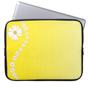 Para Notebook Margaridas na capa do computador portátil amarelo