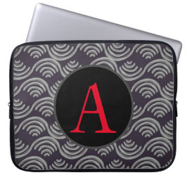 PARA NOTEBOOK NEOPRENE CAPA DIY INICIAL JAPONÊS WAVE DESIGN