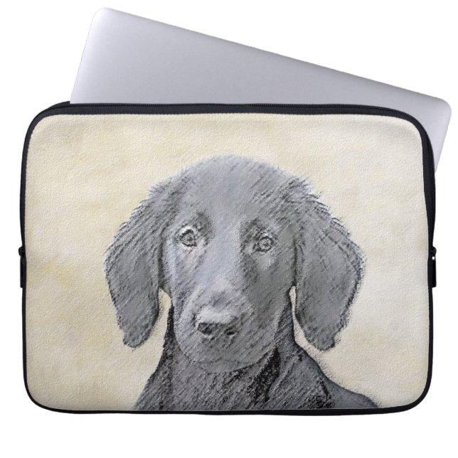 Para Notebook Pintura do Retriever de Capa Lisa - Arte Original  (Frente)