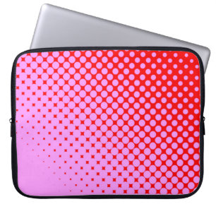 Para Notebook Pontos cor-de-rosa na Capa vermelha do computador