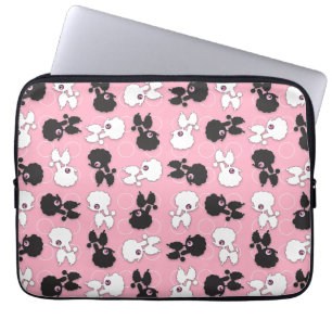 Para Notebook Poodles na Capa rosa